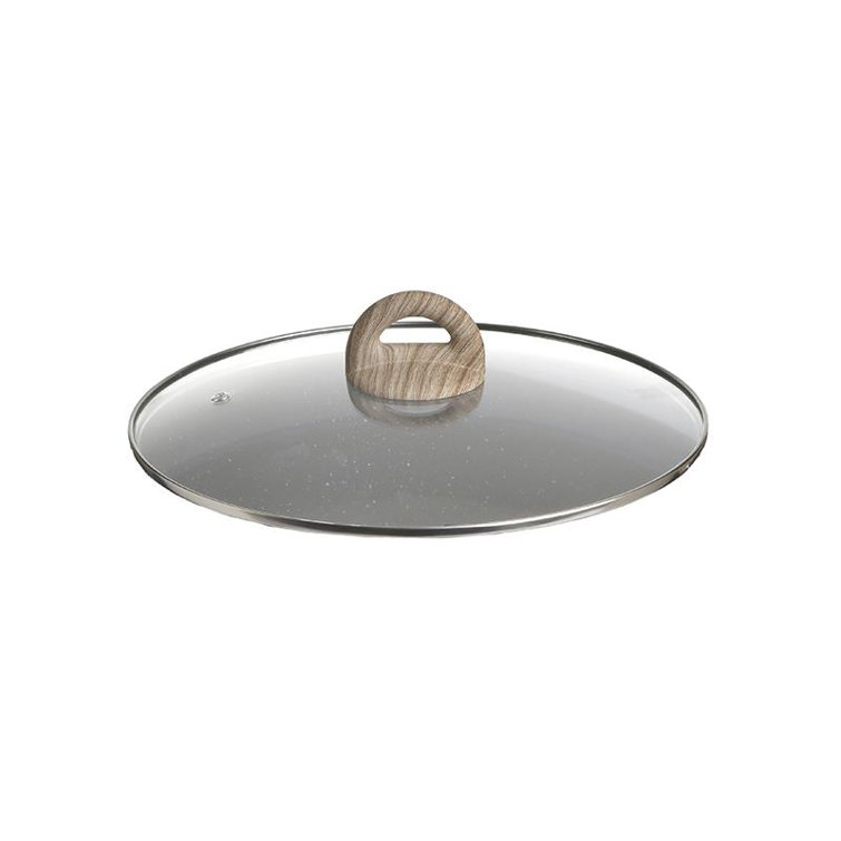 Belfry Kitchen GLASS LID WITH HANDLE CLEAR/BROWN F28 Wayfair.co.uk